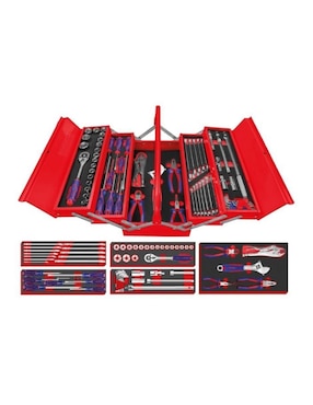 Caja de herramientas Emtop 5 compartimentos