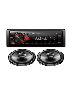 Kit de autoestéreo con subwoofer Pioneer mxt-s2352bt