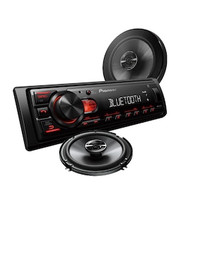 Kit de autoestéreo con subwoofer Pioneer mxt-s2352bt