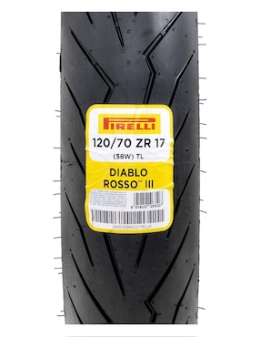 Llanta para moto Pirelli Diablo Rosso Iii 120 / 70 R17