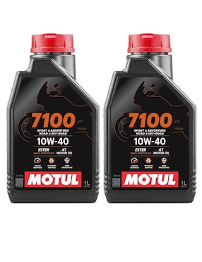 Aceite sintético Motul para moto 10W-40 2 L