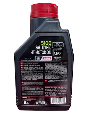 Aceite sintético Motul para moto 15W-50 4 L