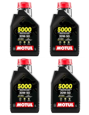 Aceite semi sintético Motul para moto 20W-50 4 L