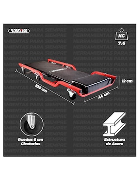 Cama para mecánico Knova de 80 kg