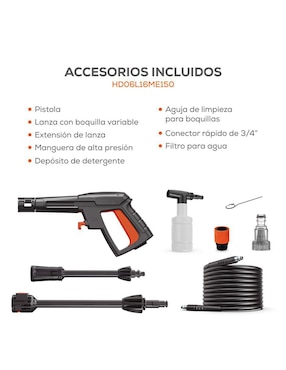 Hidrolavadora Evans HD06L16ME150 1600 psi