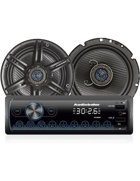 Kit de autoestéreo con subwoofer Audiobahn aa350combo