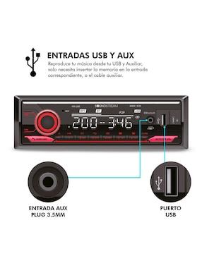 Autoestéreo un din Soundstream vm-20b
