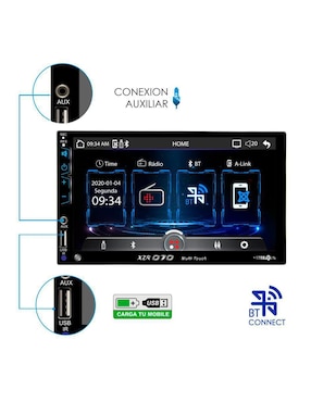Pantalla para auto con subwoofer Steelpro XZR-070