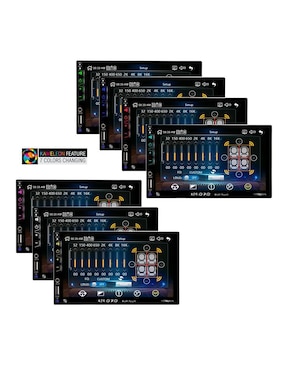 Pantalla para auto con subwoofer Steelpro XZR-070