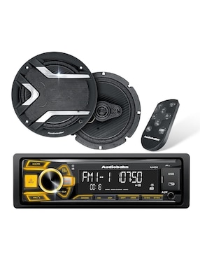 Kit de autoestéreo con subwoofer Audiobahn aa400 combo