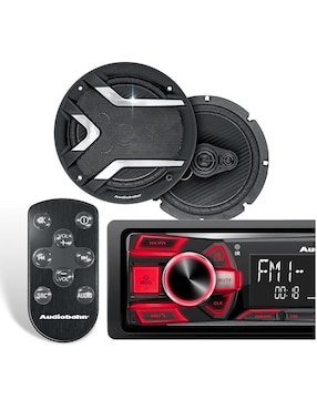 Kit de autoestéreo con subwoofer Audiobahn aa400 combo
