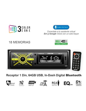 Autoestéreo un din Steelpro carbon-330