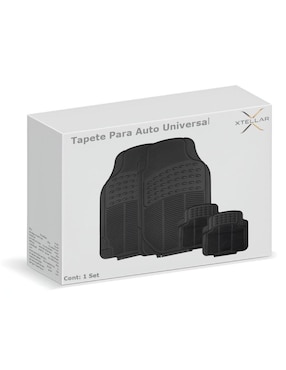 Tapete delantero y trasero para auto Xtellar de plástico