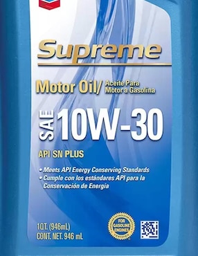 Aceite mineral Chevron para automóvil 10W-30 12 botes de 940 ml