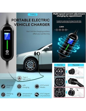 Cargador para auto eléctrico Ventdepot Ecovoltt1