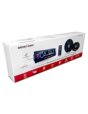 Kit de autoestéreo con subwoofer Broksonic bs-321f65