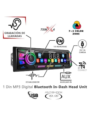 Kit de autoestéreo con subwoofer Broksonic bs-321f65