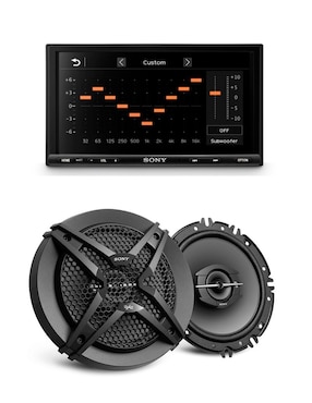 Kit de autoestéreo con subwoofer Sony xav-1600+xs-gtf1639