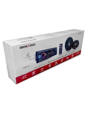 Kit de autoestéreo con subwoofer Broksonic bs-320f26