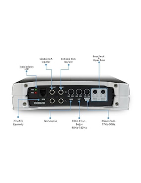 Amplificador para automovil steelpro oc-4550.1d de 6 v