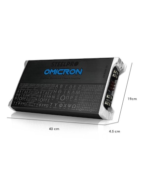 Amplificador para automovil steelpro oc-4550.1d de 6 v
