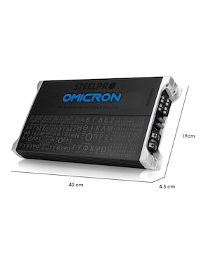 Amplificador para automovil steelpro oc4-1850d de 9 v
