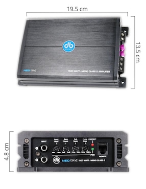Amplificador para auto Db Drive NEO1.5Kv2 de 5 V