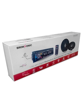 Kit de autoestéreo subwoofer Broksonic BS-420D65