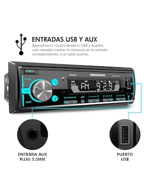 Kit de autoestéreo subwoofer Broksonic BS-420D65