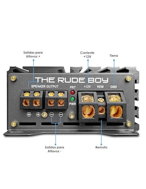 Amplificador para auto The Rude Boy The Gangster de 16 V