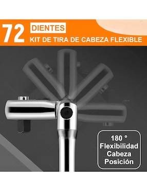 Matraca de 90 dientes Xtellar cuadro 3/8, 1/4 y 1/2 pulgada