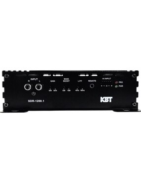 Amplificador para auto Kbt SDR-1200.1 de 9.16 VDC
