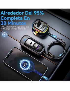Cargador auto Xtellar de 65 W USB