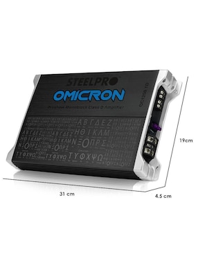 Amplificador para auto Steelpro oc-1250.1d de 10 - 16 v