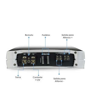 Amplificador para auto Steelpro oc-1650.1d de 16 V