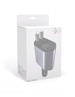 Cargador auto xtellar de 120 W USB + USB tipo C
