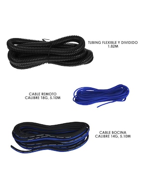 Kit instalación para amplificador RCA Steelpro a tipo RCA de 5 m