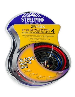 Kit instalación para amplificador RCA Steelpro a tipo RCA de 5 m