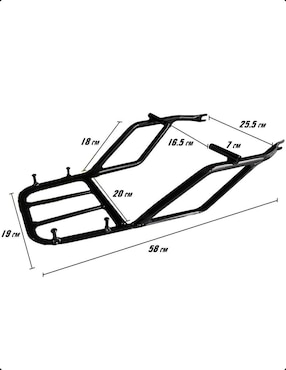 Parrilla para moto para motocicleta Kimtec