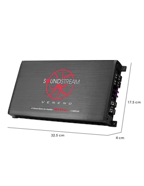Amplificador para auto SoundstreamV-1850.4D de 12 V