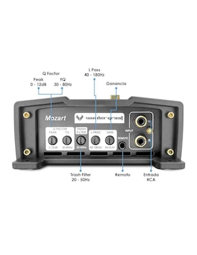 Amplificador p/auto Vander Graaf Mozart de 10 - 16 V