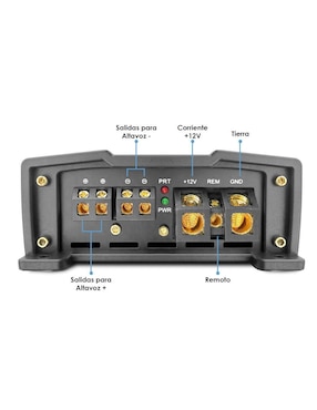 Amplificador p/auto Vander Graaf Mozart de 10 - 16 V