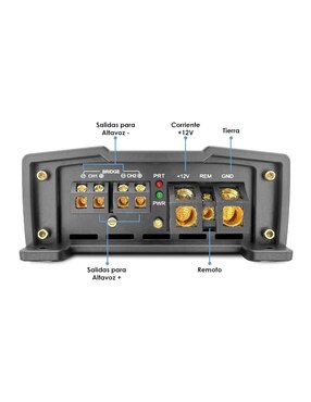 Amplificador para auto Vander Graaf Ibiza de 16 V