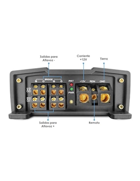 Amplificador para auto Vander Graaf Picasso de 16 V