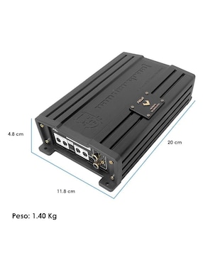 Amplificador para auto Vander Graaf Pitbull de 16 V