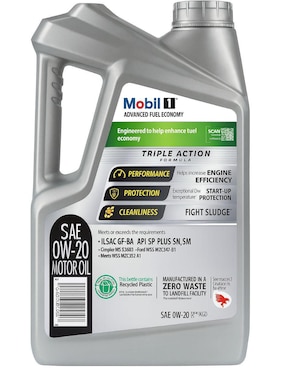 Aceite sintético Mobil para automóvil 0W-20 4.73 L
