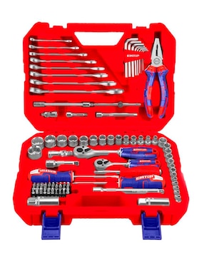 Kit caja de herramientas Emtop 2 compartimentos