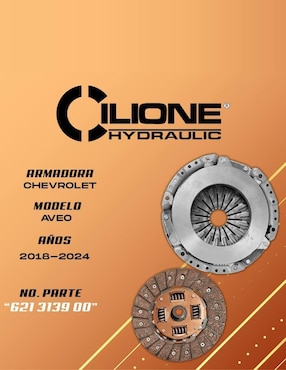 Kit de clutch Cilione Chevrolet Aveo 2018 al 2022 5 piezas