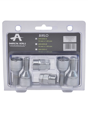 Birlos de seguridad A American World Accesories para Volkswagen de acero