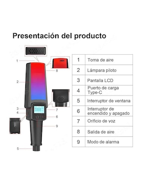 Alcoholímetro digital G100